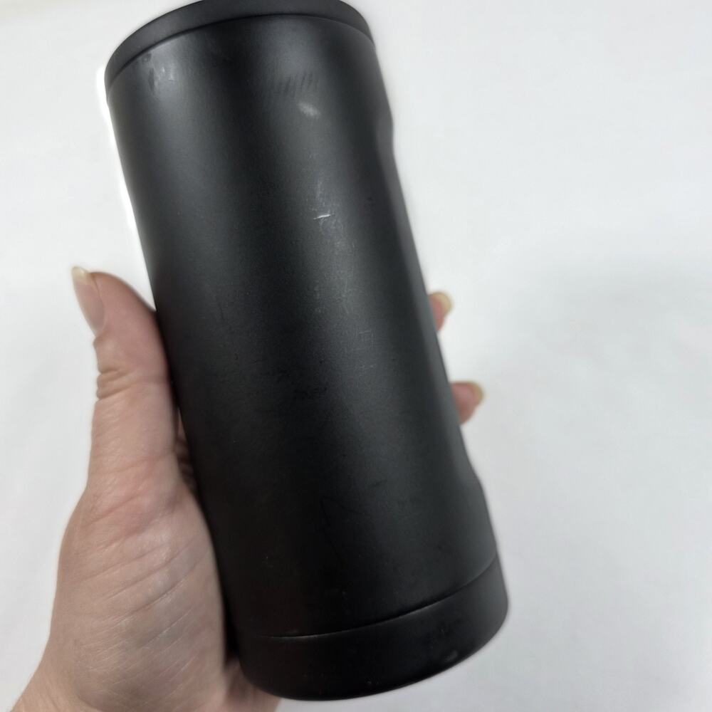 BruMate Slim Can Cooler Black Insulated Skinny Can Holder Stainless Steel - Picture 6 of 8